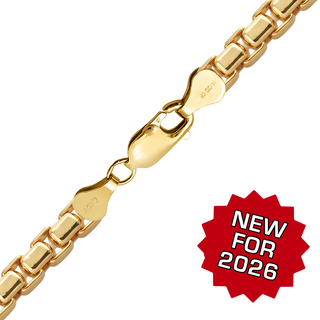 Finished Round Box Bracelet in 14K Gold-Filled (1.60 mm - 5.00 mm)