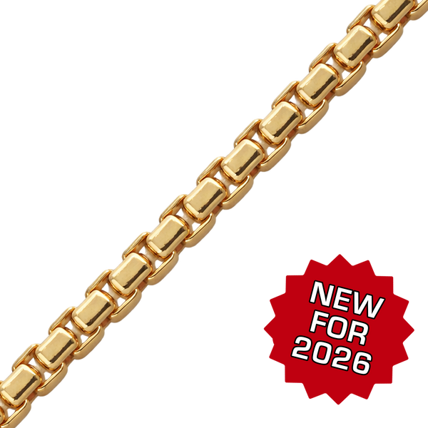 Bulk / Spooled Round Box Chain in 14K Gold-Filled (1.60 mm - 5.00 mm)