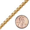 Bulk / Spooled Round Box Chain in 14K Gold-Filled (1.60 mm - 5.00 mm)