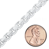 Bulk / Spooled Round Box Chain in Sterling Silver (1.60 mm - 5.00 mm)