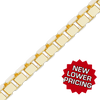 Bulk / Spooled Venetian Box Chain in 14K & 18K Yellow Gold (0.80 mm - 3.30 mm)