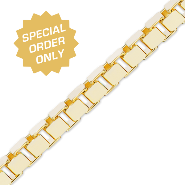 Special Order Only: Bulk / Spooled Venetian Box Chain in 14K and 18K Gold