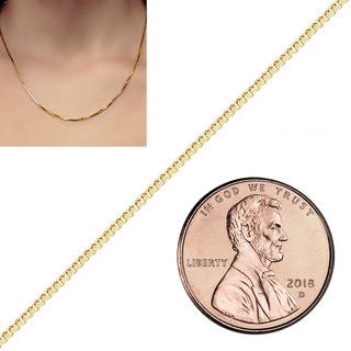 Special Order Only: Bulk / Spooled Venetian Box Chain in 14K and 18K Gold