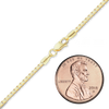 Finished Venetian Box Necklace in 18K Yellow Gold (1.00 mm - 2.50 mm)