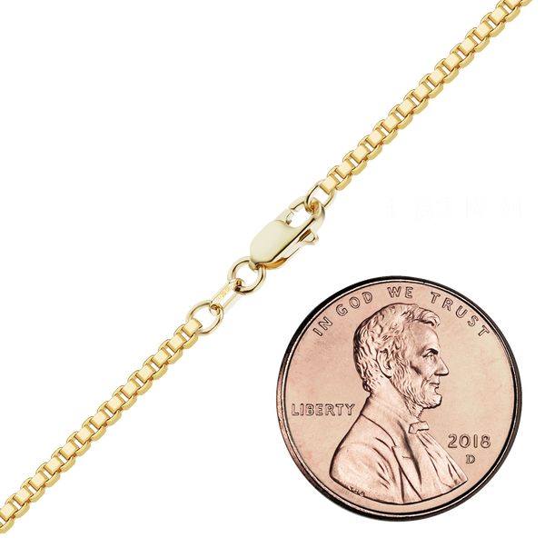 Finished Venetian Box Bracelet in 14K Gold-Filled (1.00 mm - 3.50 mm)