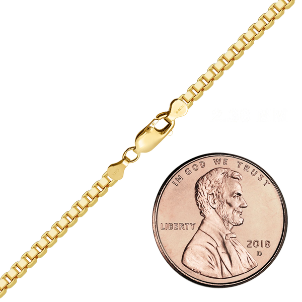 Finished Venetian Box Bracelet in 14K Gold-Filled (1.00 mm - 3.50 mm)