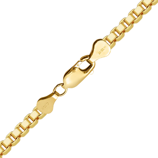 Finished Venetian Box Anklet in 14K Gold-Filled (1.00 mm - 3.50 mm)