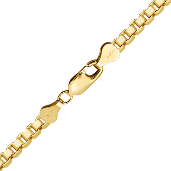 Finished Venetian Box Bracelet in 14K Gold-Filled (1.00 mm - 3.50 mm)