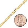 Finished Venetian Box Anklet in 14K Gold-Filled (1.00 mm - 3.50 mm)