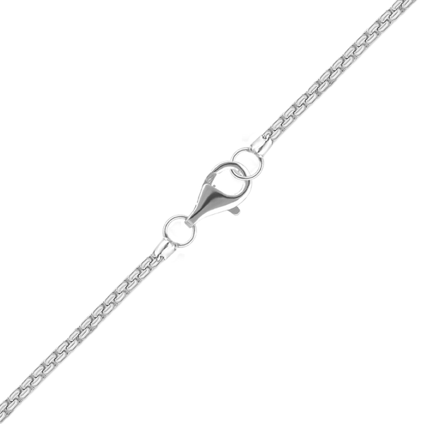 Finished Elongated (Inka) Box Chain in Platinum (1.00 mm)