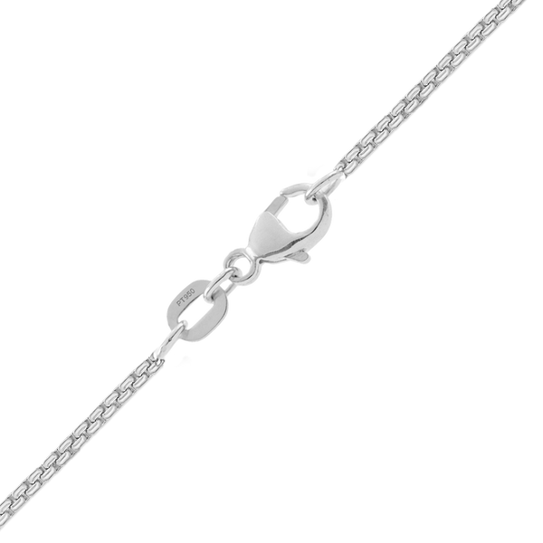 Finished Elongated (Inka) Box Chain in Platinum (1.00 mm)