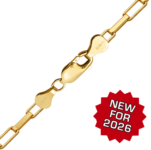 Finished Inka Box Anklet in 14K Gold-Filled (1.30 mm - 2.10 mm)