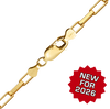 Finished Elongated (Inka) Box Bracelet in 14K Gold-Filled (1.30 mm - 2.10 mm)