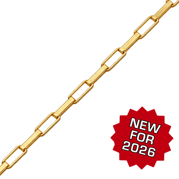 Bulk / Spooled Inka Box Chain in 14K Gold-Filled (1.30 mm - 2.10 mm)