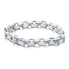Classic Bizmark Chain Ring in Sterling Silver (Sizes 4-12) (3.1 mm - 5.6 mm)