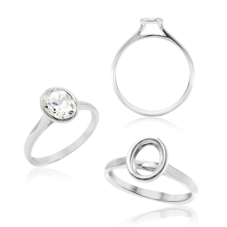 Oval Bezel Solitaire