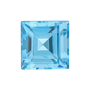 Square Blue Topaz - December Birthstones