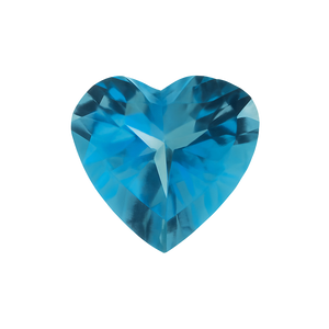 Heart Blue Topaz - December Birthstones