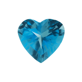Heart Blue Topaz - December Birthstones