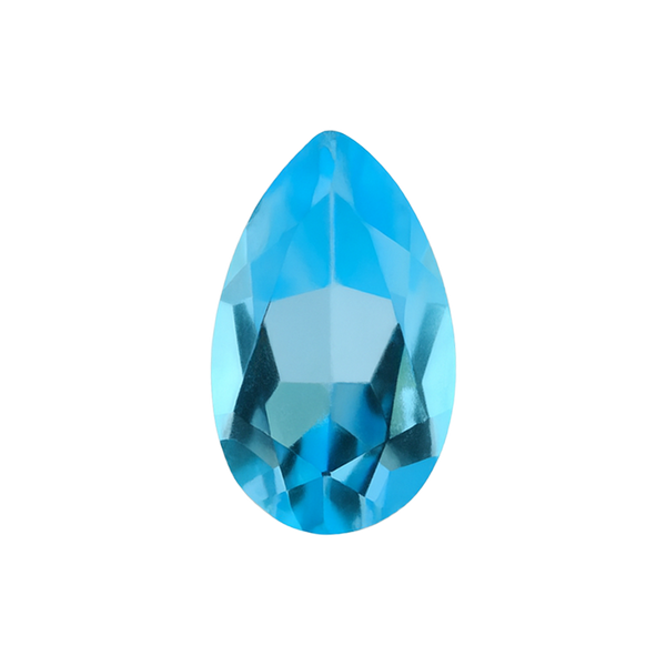 Pear Shape Blue Topaz - December Birthstones