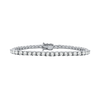Tennis Bracelet with Lab Grown Diamond Stones (April Birthstones) in 14K Gold (2.5 mm - 4.0 mm)