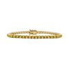 Tennis Bracelet with Citrine Stones (November Birthstones) in 14K Gold (2.5 mm - 4.0 mm)