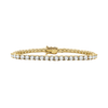 Tennis Bracelet with Natural Diamond Stones (April Birthstones) in 14K Gold (2.5 mm - 4.0 mm)