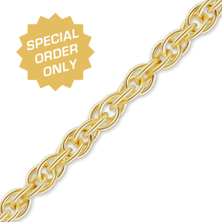 Special Order Only: Bulk / Spooled Classic Machine Rope Chain in 14K and 18K Gold