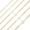 Finished Classic Machine Rope Bracelet in 14K Yellow Gold (0.80 mm - 2.00 mm)