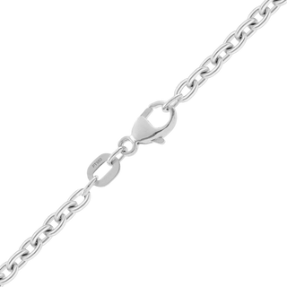 Finished Round Cable Chain in Platinum (1.00 mm - 2.30 mm)