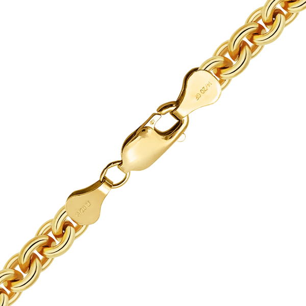 Finished Heavy Round Cable Bracelet in 14K Gold-Filled (1.00 mm - 6.50 mm)