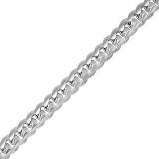 Bulk / Spooled Round Curb Chain in Sterling Silver (4.30 mm - 6.10 mm)