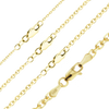 Finished Diamond Cut Round Cable Necklace in 18K Yellow Gold (1.05 mm - 3.00 mm)
