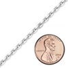 Bulk / Spooled Diamond Cut Cable Chain in Sterling Silver (0.90 mm - 8.00 mm)