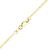 Finished Diamond Cut Round Hollow Cable Necklace in 14K Yellow Gold (1.50 mm - 3.80 mm)