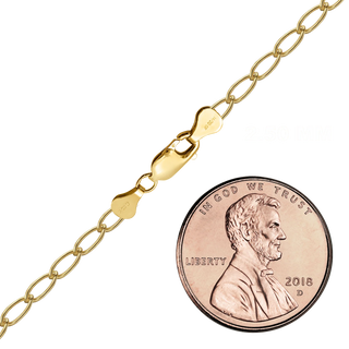 Finished Elongated Curb Bracelet in 14K Gold-Filled (2.50 mm - 5.30 mm)