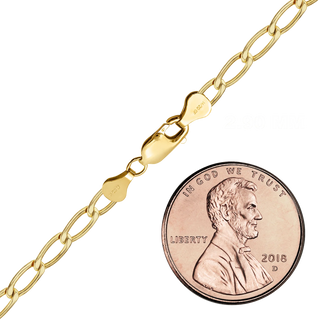 Finished Elongated Curb Necklace in 14K Gold-Filled (2.90 mm - 5.10 mm)