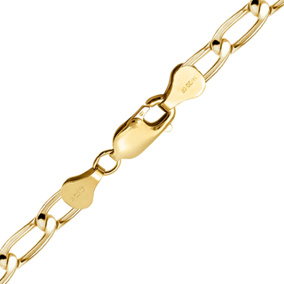 Finished Elongated Curb Anklet in 14K Gold-Filled (2.90 mm - 5.10 mm)