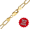Finished Elongated Curb Anklet in 14K Gold-Filled (2.50 mm - 5.30 mm)