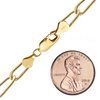 Finished Elongated Curb Anklet in 14K Gold-Filled (2.50 mm - 5.30 mm)