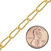 Bulk / Spooled Elongated Curb Chain in 14K Gold-Filled (2.50 mm - 5.30 mm)