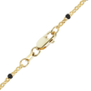 Finished Cable Bracelet with Black Enamel Beads in 14K Gold-Filled (1.20 mm)