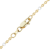 Finished Cable Bracelet with White Enamel Beads in 14K Gold-Filled (1.20 mm)