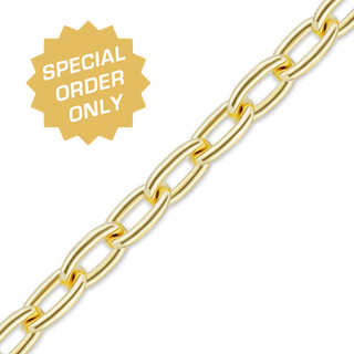 Special Order Only: Bulk / Spooled Elongated Cable Chain in 14K and 18K Gold