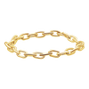 Elongated Cable Chain Ring in 14K Yellow Gold (Sizes 4-11) (2.2 mm - 5.9 mm)