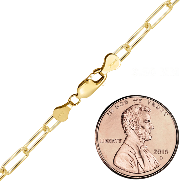 Finished Elongated Cable Bracelet in 14K Gold-Filled (1.30 mm - 4.60 mm)