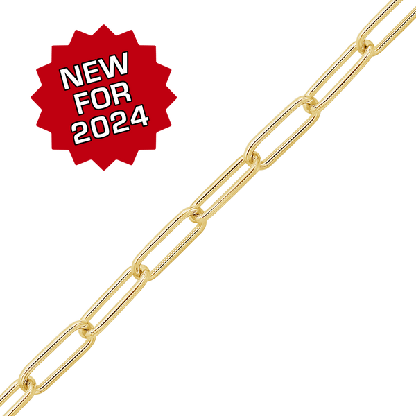 Bulk / Spooled Elongated Cable Chain in 14K Gold-Filled (1.30 mm - 4.60 mm)