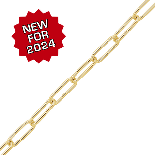 Bulk / Spooled Elongated Cable Chain in 14K Gold-Filled (1.30 mm - 4.60 mm)