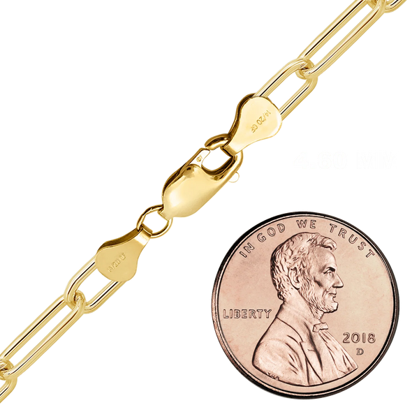 Finished Elongated Cable Bracelet in 14K Gold-Filled (1.30 mm - 4.60 mm)