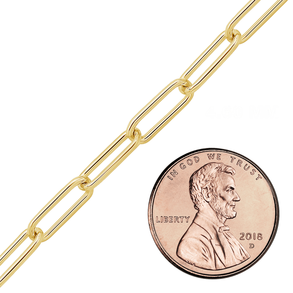 Bulk / Spooled Elongated Cable Chain in 14K Gold-Filled (1.30 mm - 4.60 mm)